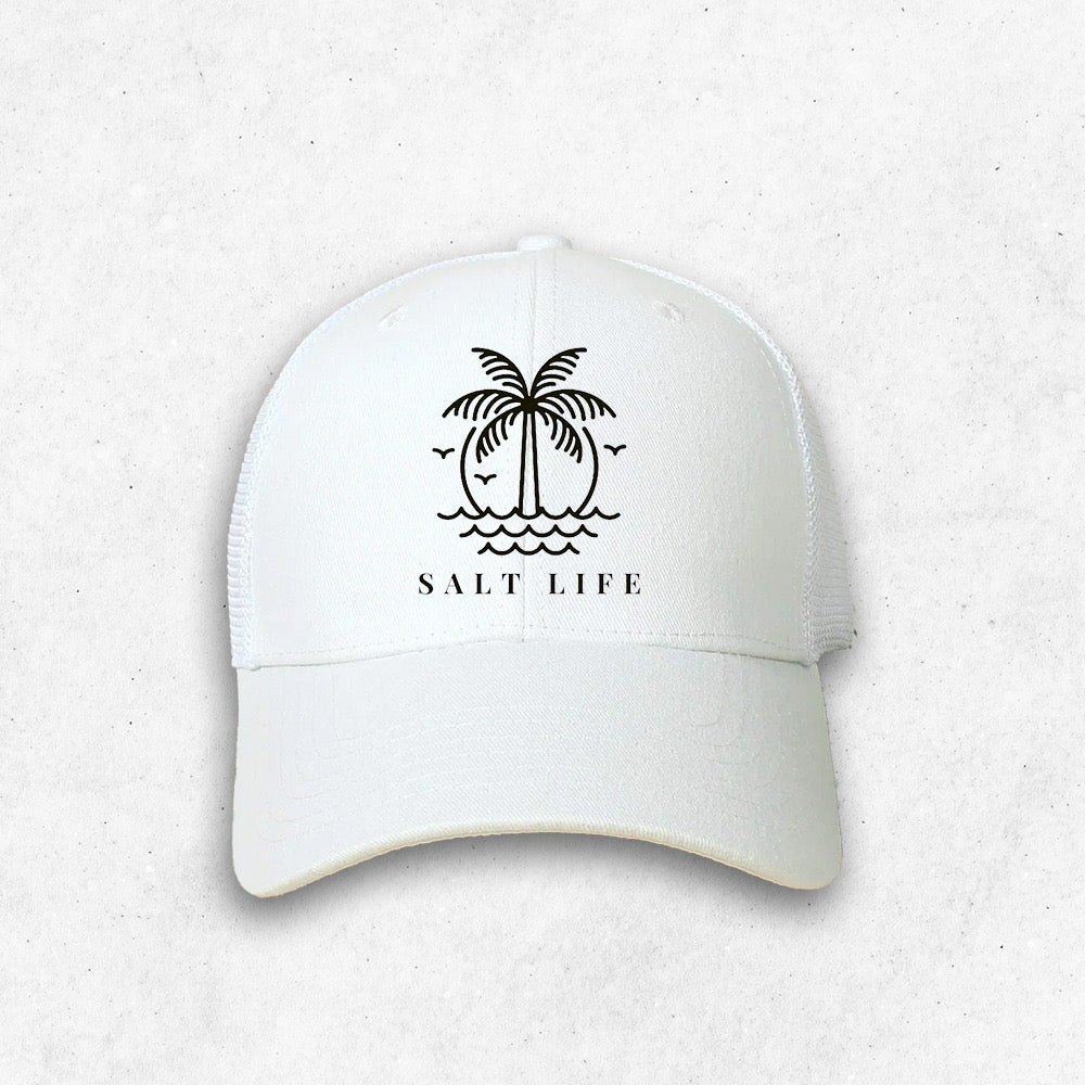 Salt White net cap