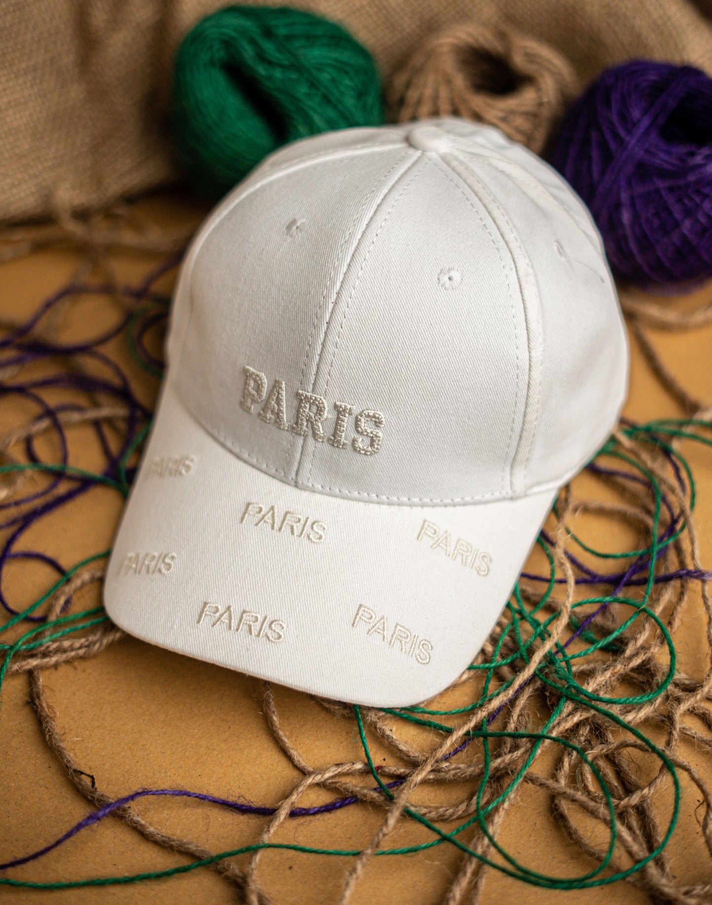 White Paris Cap
