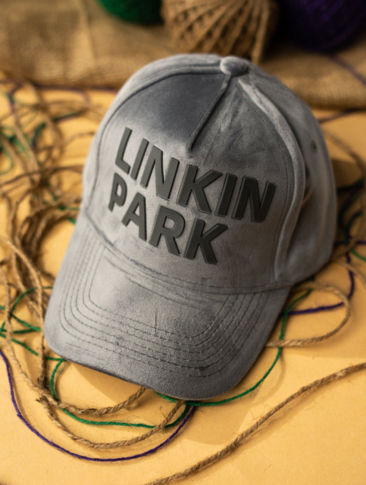 Grey Linkin Park Suede Premium Cap