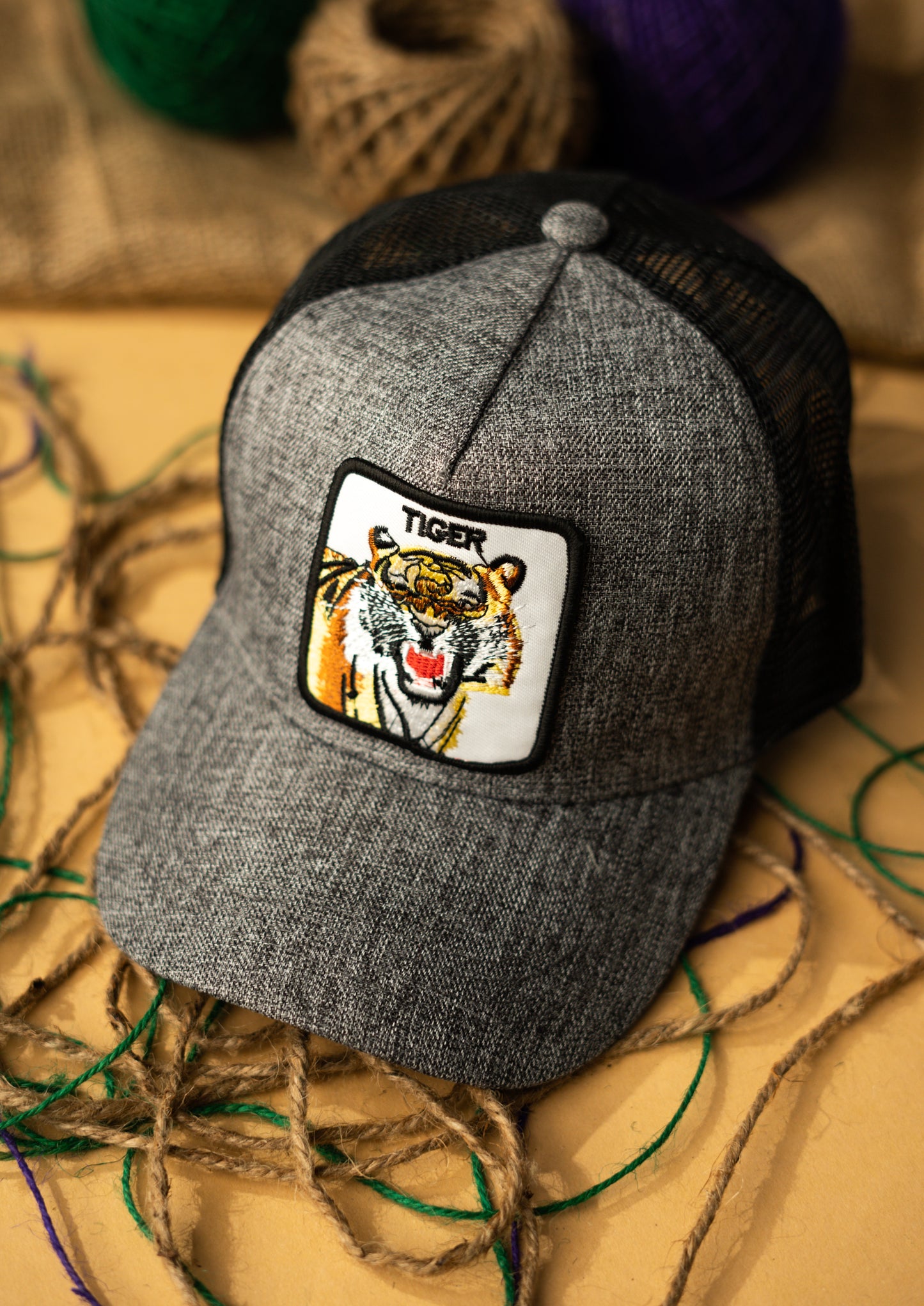 D Grey Tiger Premium Cap