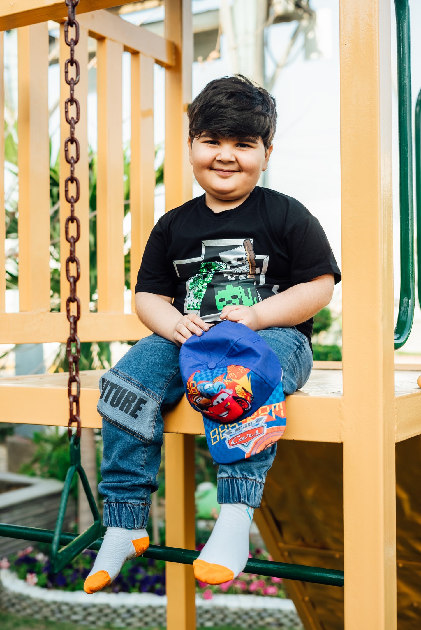 Blue Cars Kids Cap (6 to 13 years