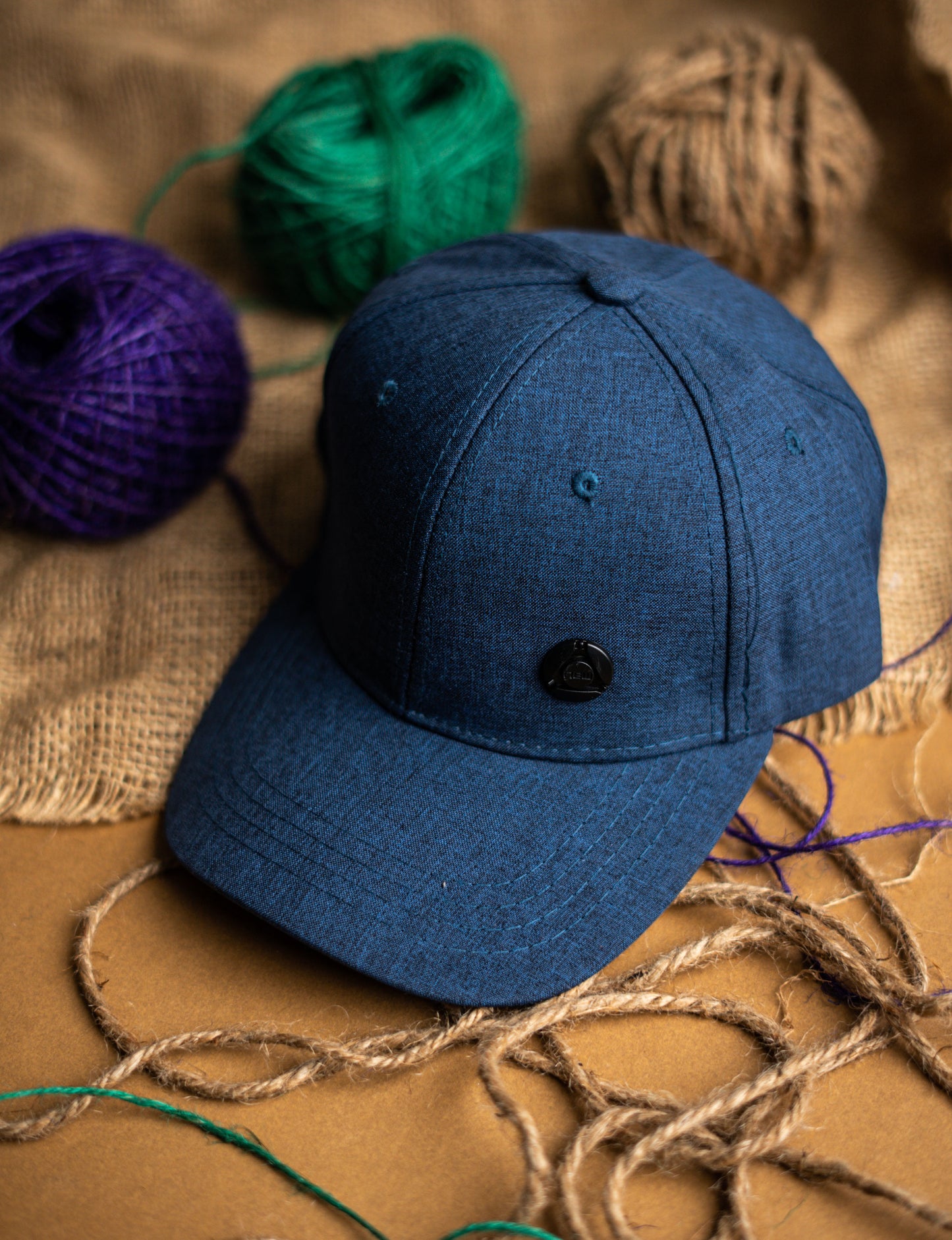 Blue Button Premium Cap