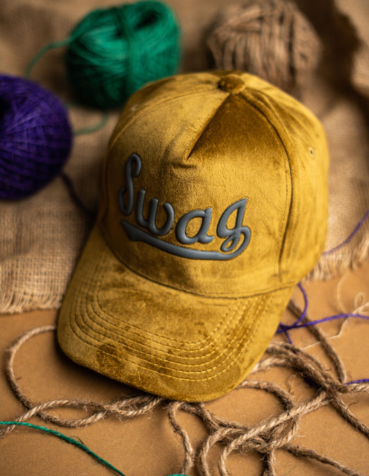 Yellow Swag Suede Cap
