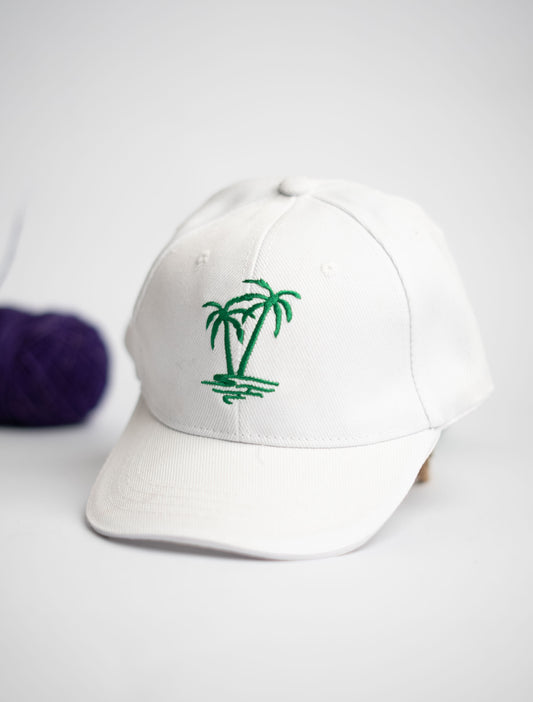 White Green Tree Cap