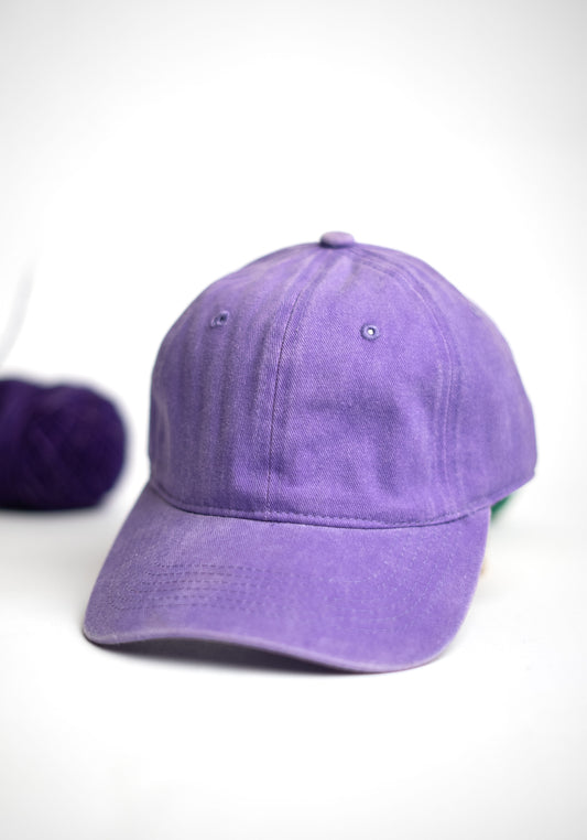 Purple Denim Cap