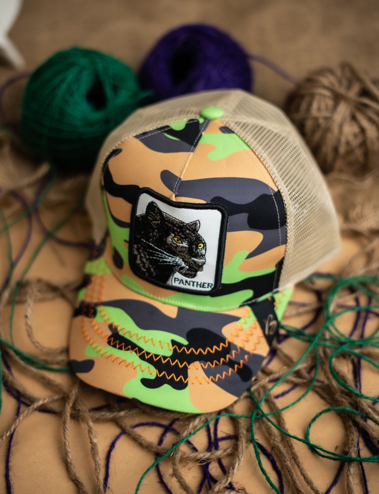 Panther camou cap