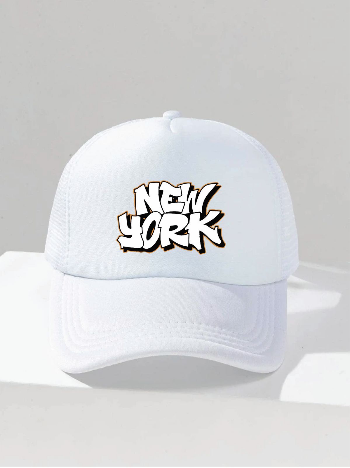 New York White Net Cap1
