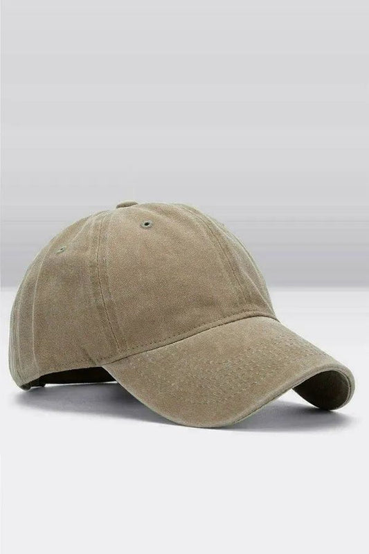 Plain Khaki Washed Denim Cap