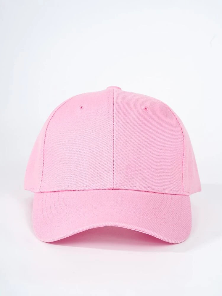 Plain on sale pink hat