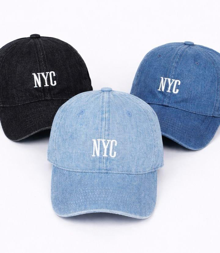 NYC denim cap - combo of 2