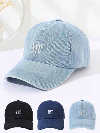 NYC denim cap - pack of 3