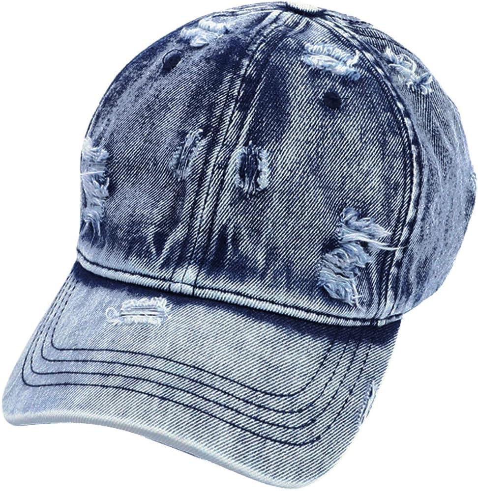 Damage denim cap 001
