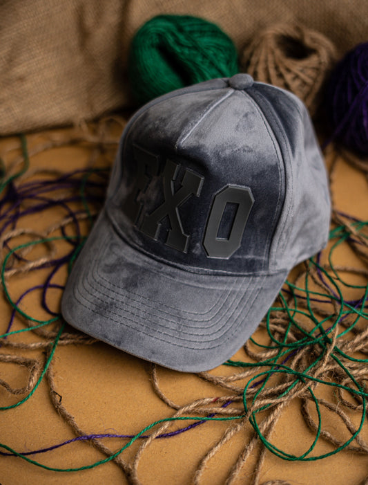 Grey EXO Suede Cap CC1017