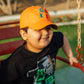 Orange Tiger Kids Cap