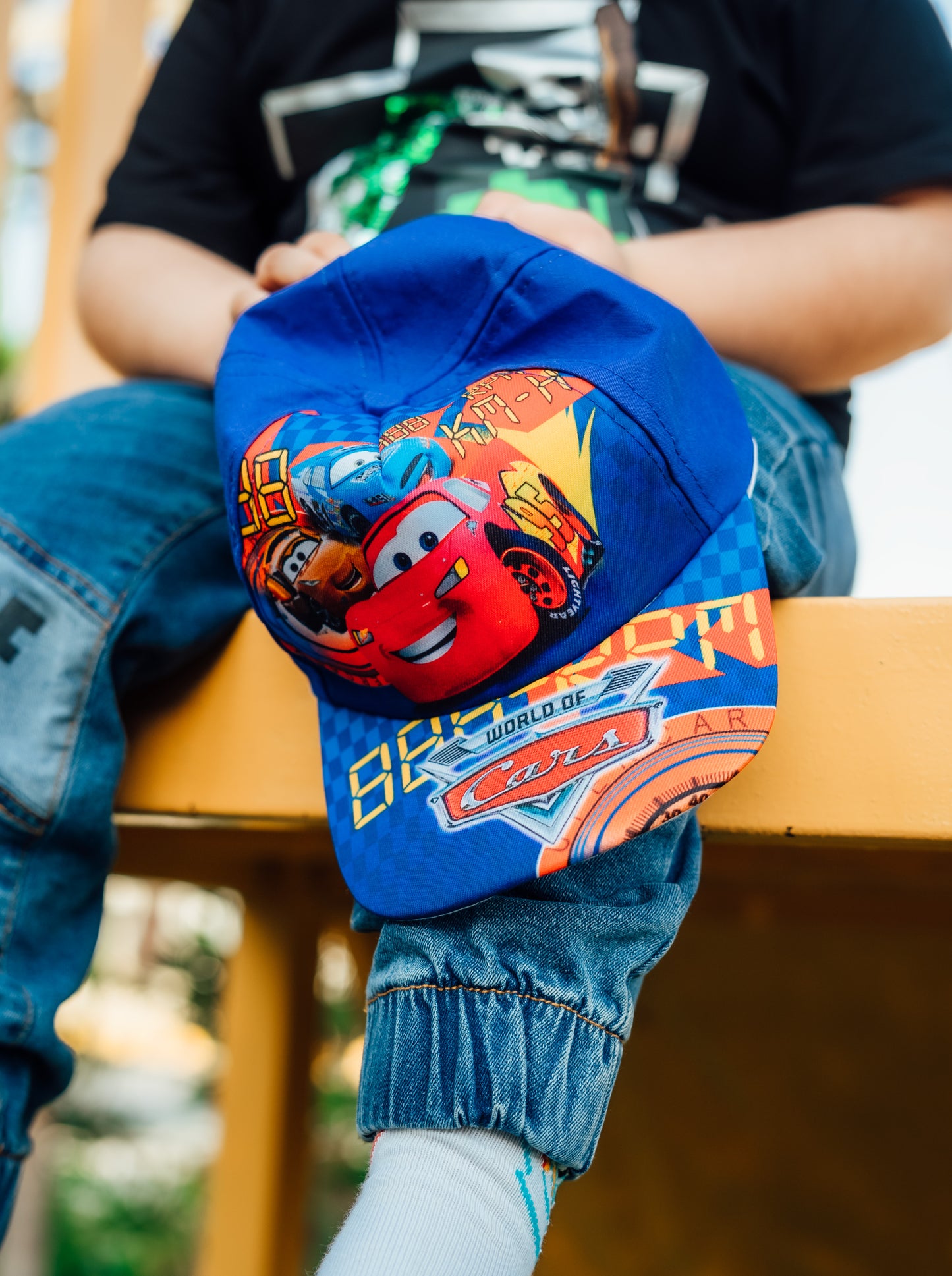 Blue Cars Kids Cap  (6 to 13 years