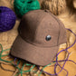 Brown Button Premium Cap
