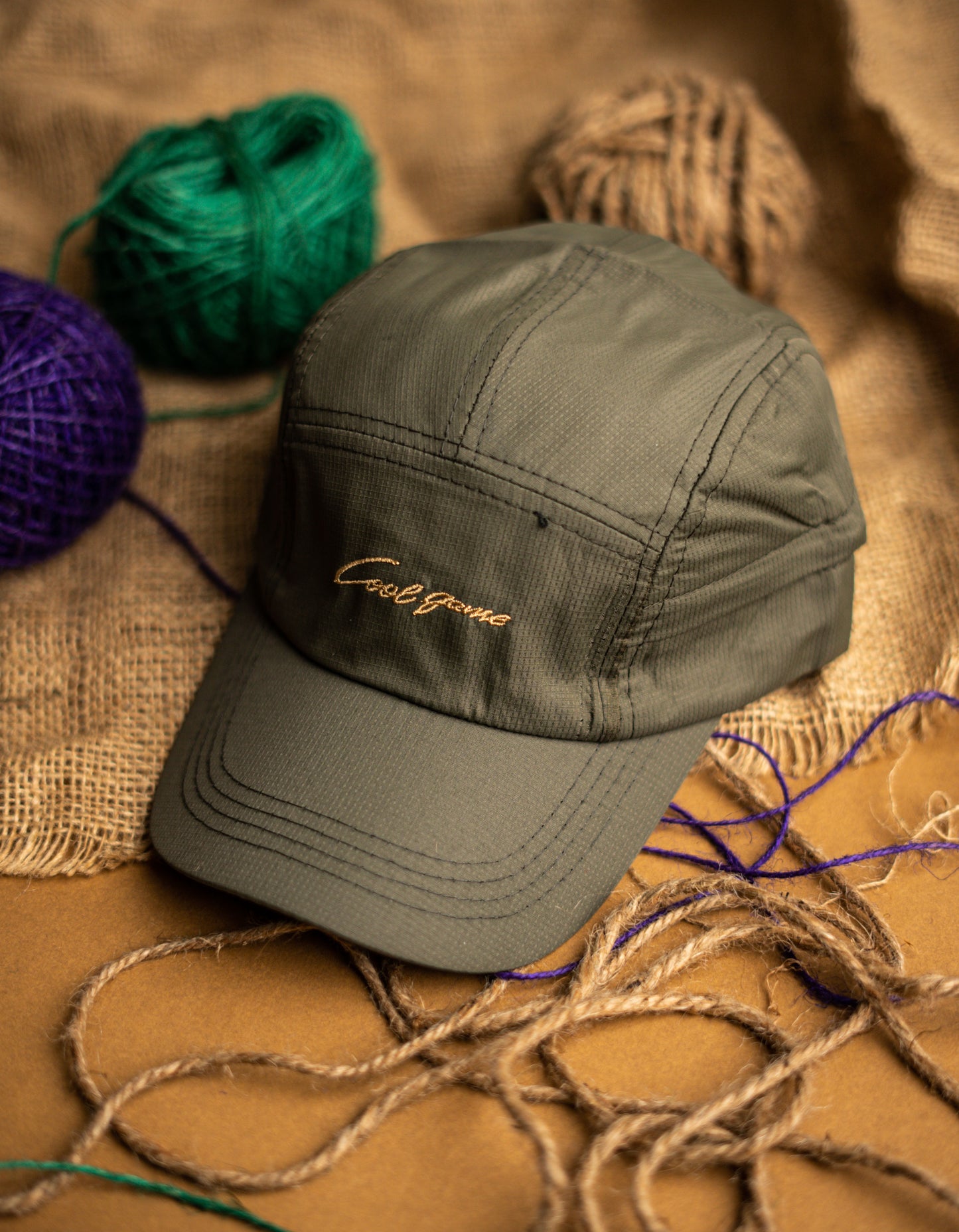 Green Creative sports Mesh Cap