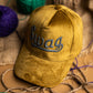 Yellow Swag Suede Cap