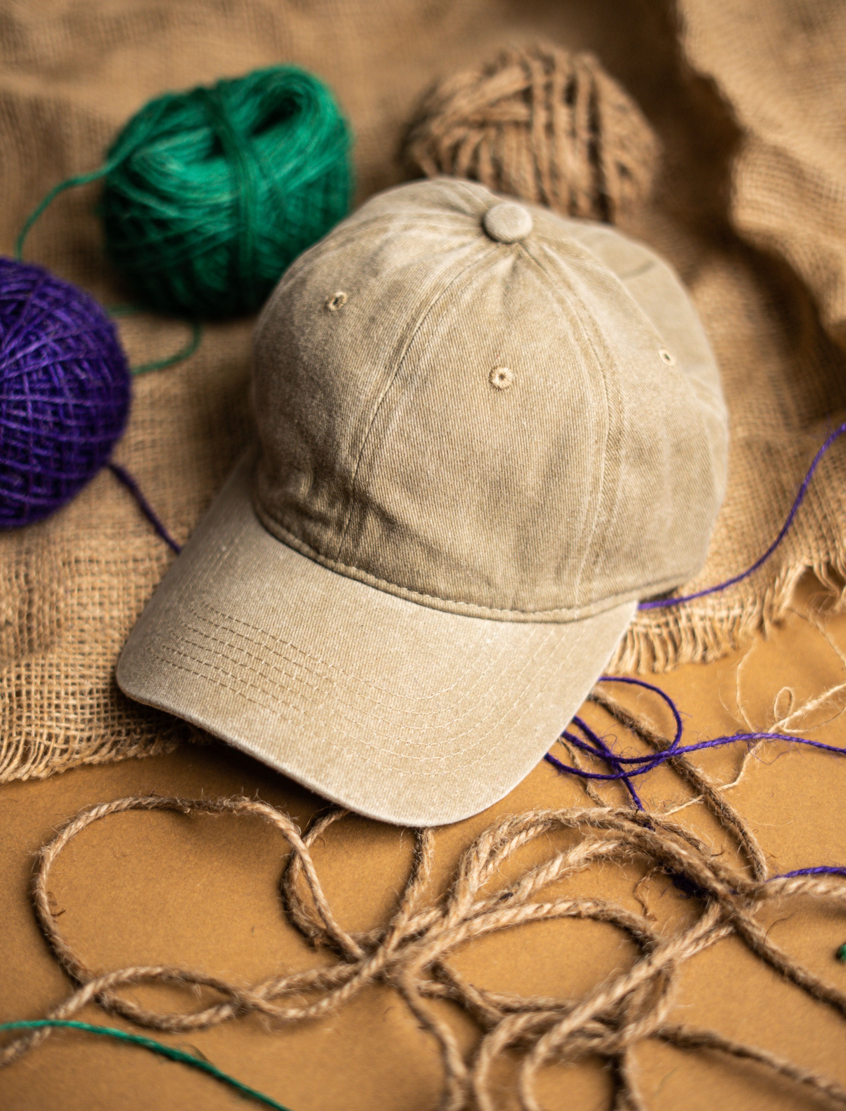 Biege Denim Cap – Caps Club