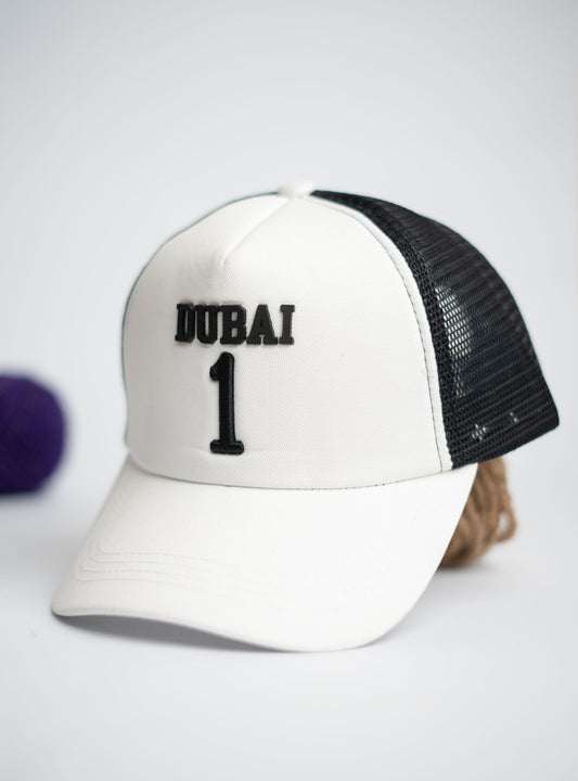 White Dubai Premium Cap