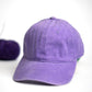 Purple Denim Cap