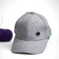 Grey Button Premium Cap