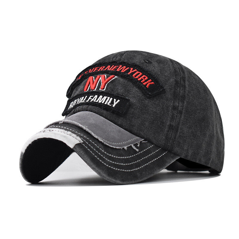 NY ripped Denim cap