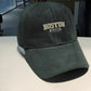 Grey Boston premium denim cap
