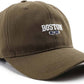 Brown Boston denim cap