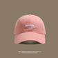 Pink Boston denim cap