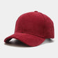 Maroon corduroy cap