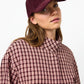 Maroon corduroy cap