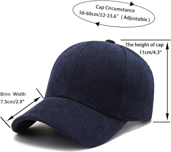 Blue corduroy premium cap