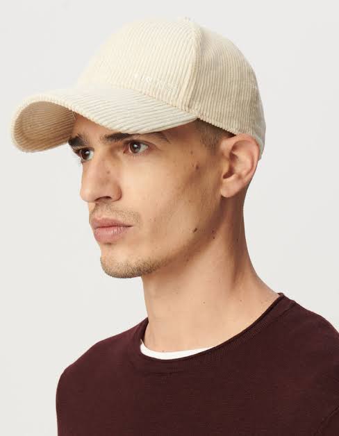 Beige corduroy premium cap