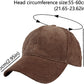 Brown corduroy premium cap