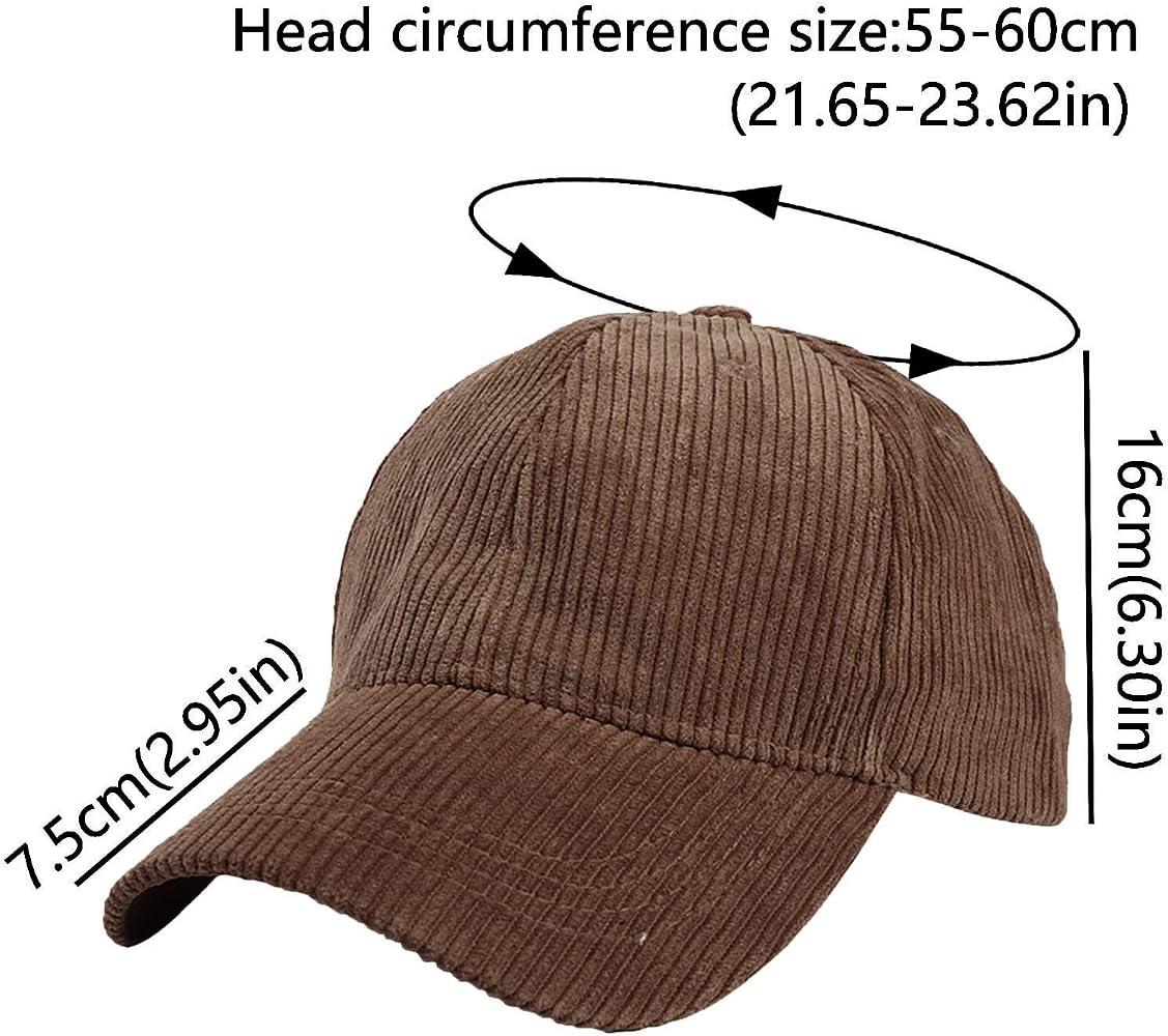 Brown corduroy premium cap