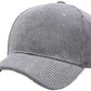 Grey corduroy cap