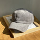 Grey corduroy cap
