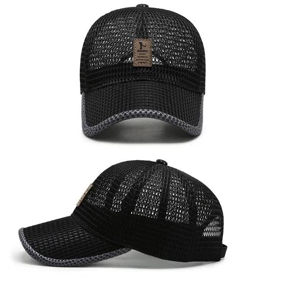Black mesh net cap