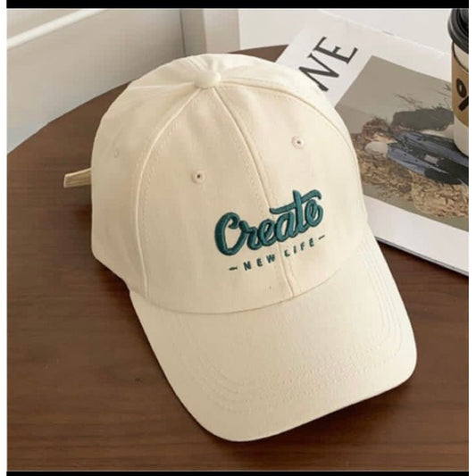 Beige create premium cap