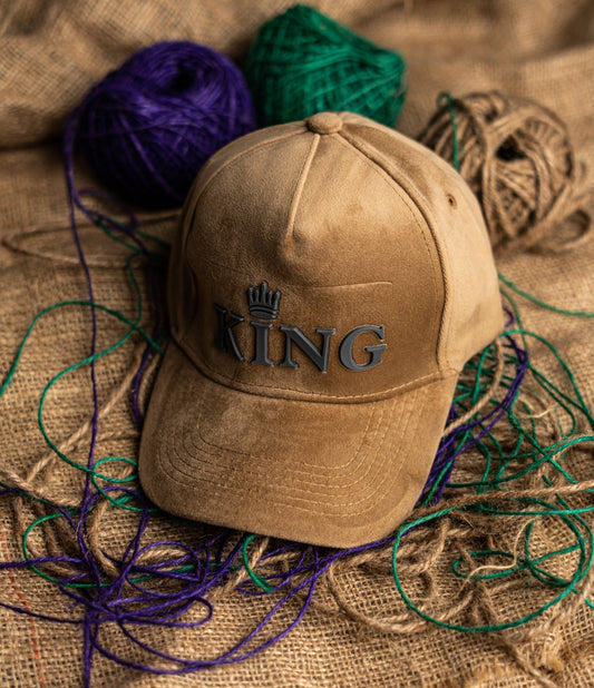Brown King Suede Cap