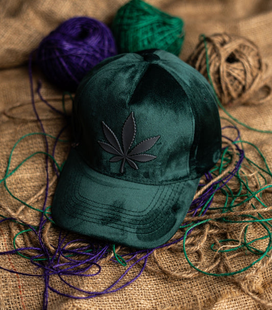 Green suede premium cap
