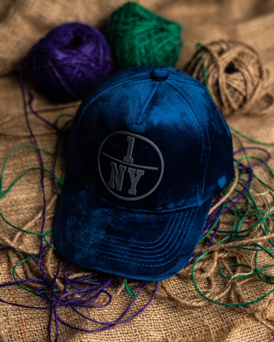 Blue NY Suede Cap