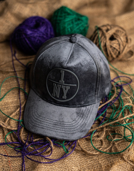 Grey NY Suede Cap