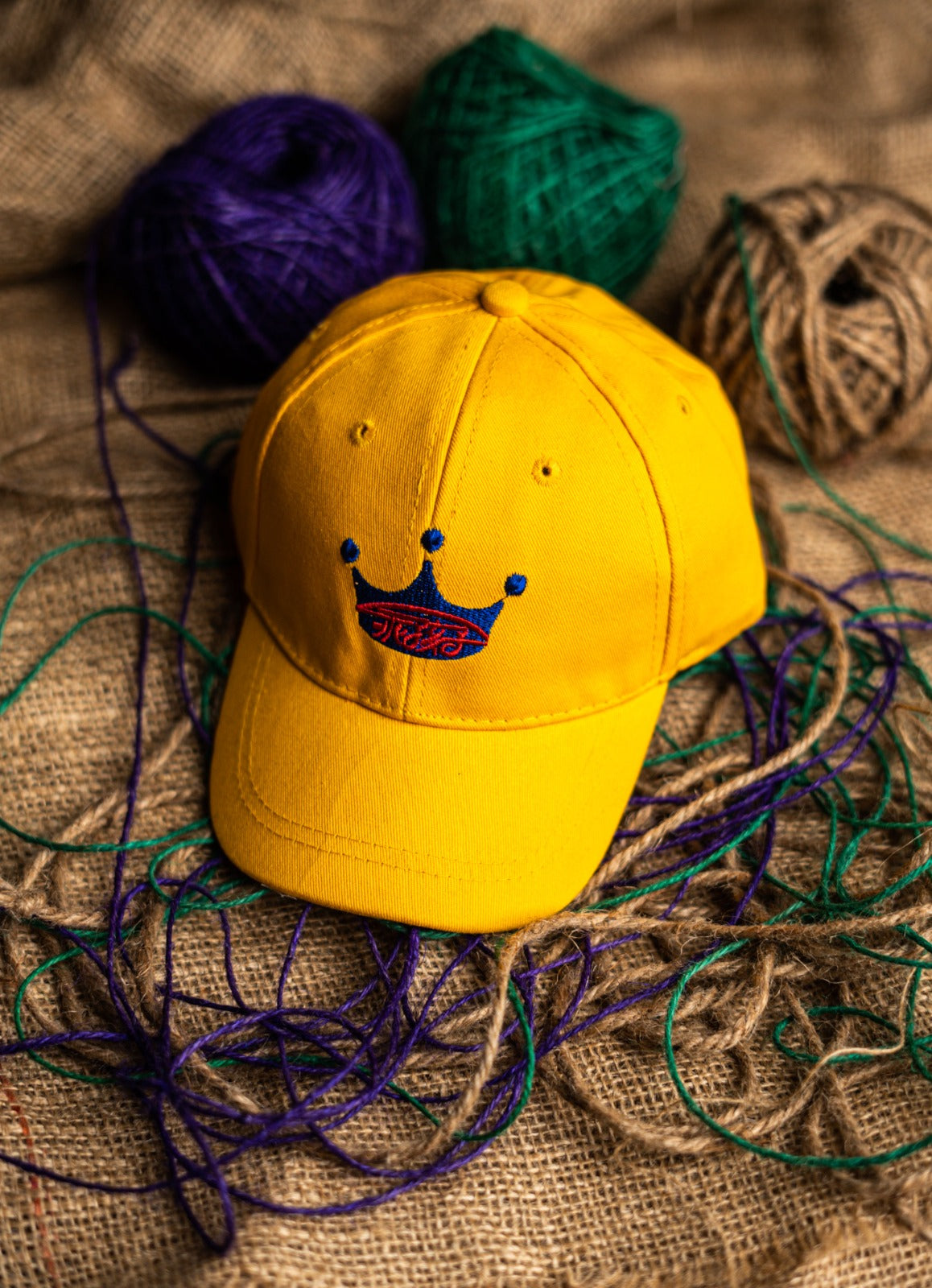 Yellow J Kids Cap